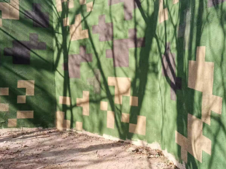 扬州外墙围迷彩喷涂 聚焦工业园区围墙