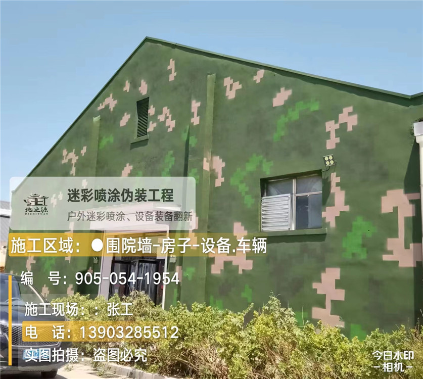 扬州外墙数码迷彩漆施工报价清单（100㎡标准墙面测算）